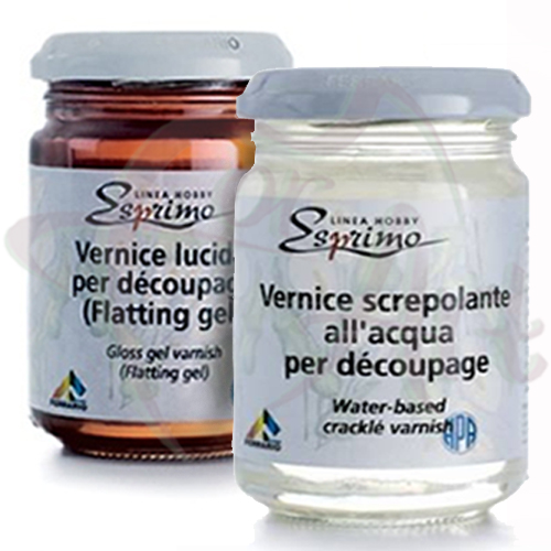 Двухшаговый кракелюр Esprimo Vernice Lucida Flatting Gel + Vernice Screpolante