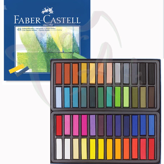 Набор мягкой сухой половинчатой пастели Faber-Castell CREATIVE STUDIO 48 цветов в картонной коробке