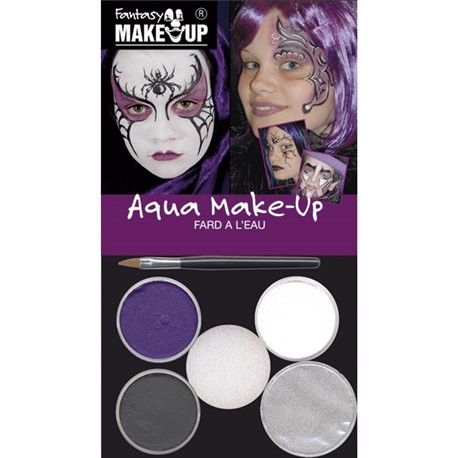 Набор для аквагрима KREUL Aqua Make Up 4 цвета +кисть и спонж