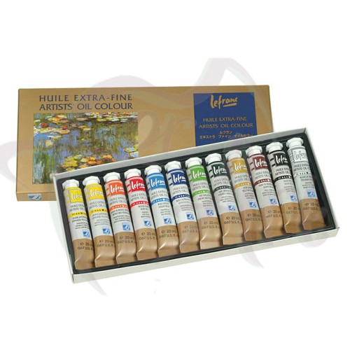 Набор масляных красок Lefranc&Bourgeois Extra-Fine Lefranc 12 туб по 20мл в картонной коробке