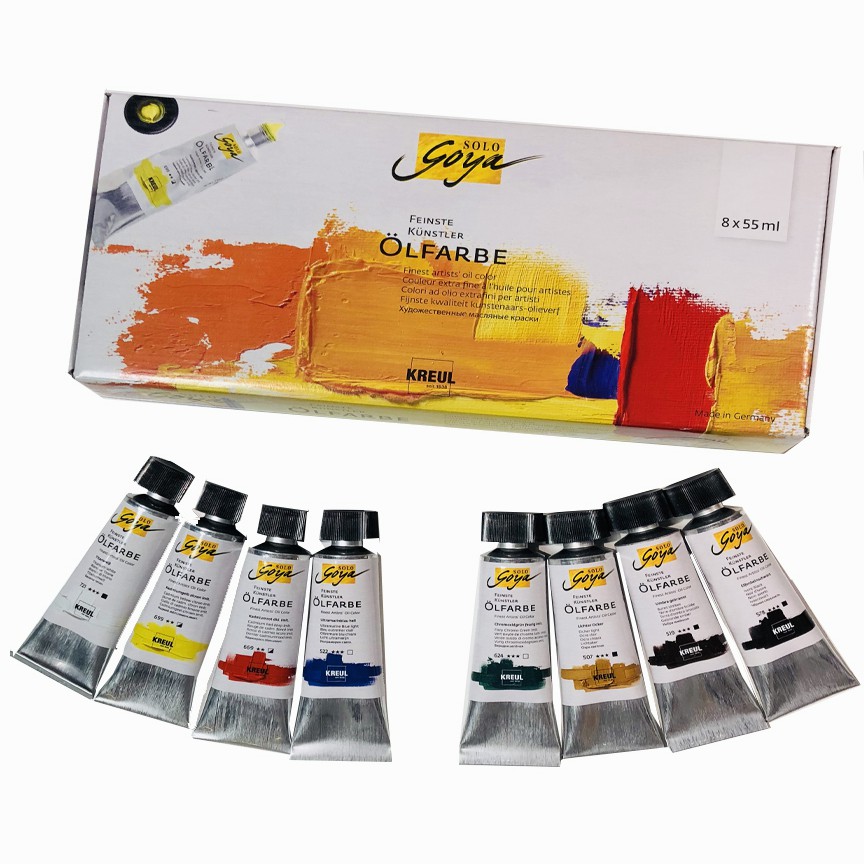 Набор масляных красок C.Kreul Solo Goya 8 туб по 55мл в картонной коробке
