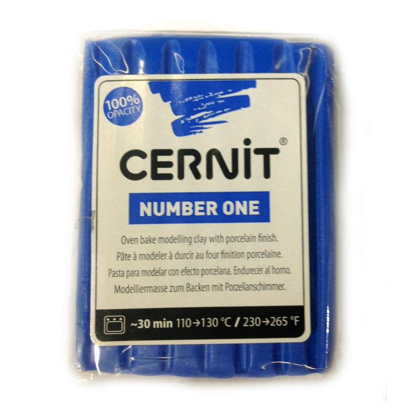 Полимерная глина Cernit Number One/№200- голубой (56гр)