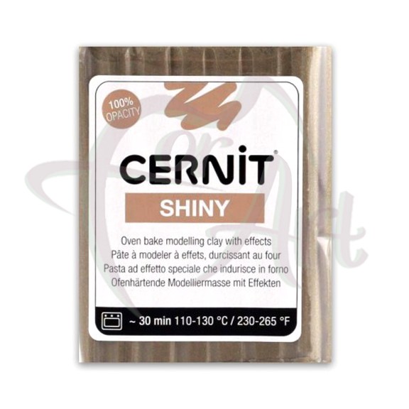 Полимерная глина Cernit Shiny/№050- золото с эффектом слюды (56гр)