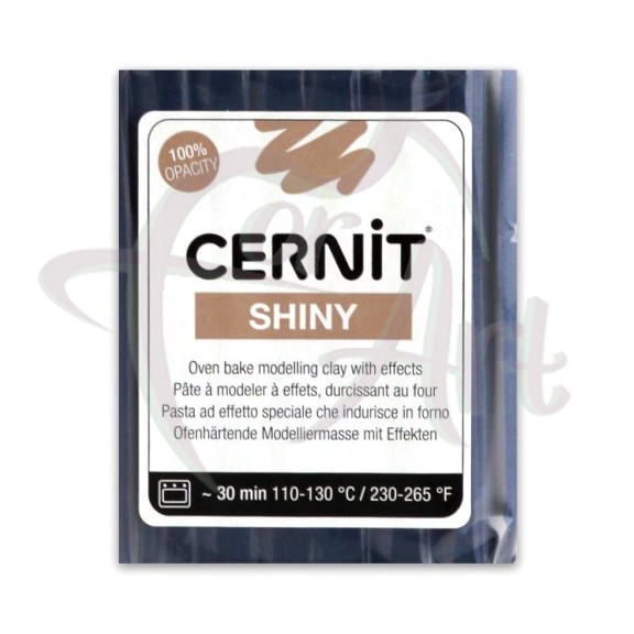 Полимерная глина Cernit Shiny/№276- синий космос с эффектом слюды (56гр)