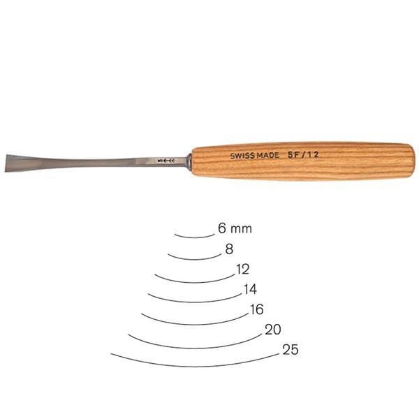 Стамеска Pfeil прямая рыбий хвост полукруглая 5F/12