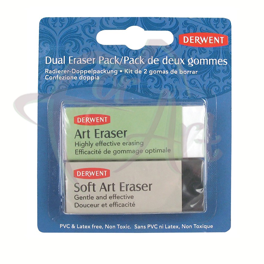 Ластик Art Eraser и Soft Art Eraser Derwent / 2 шт в блистере