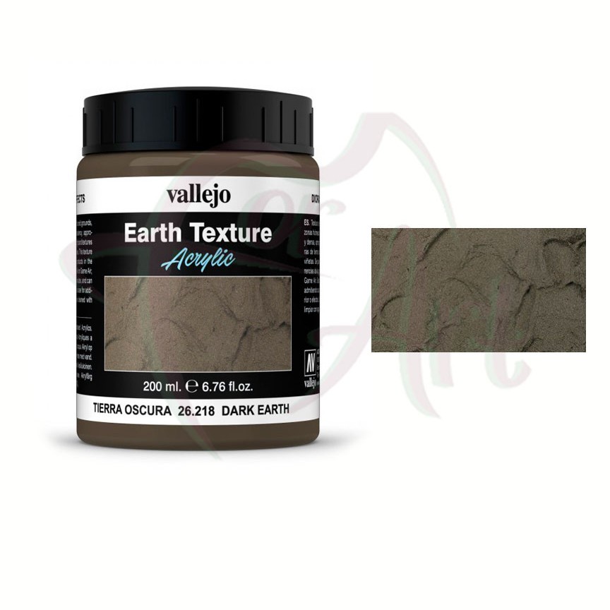 Акриловая паста Vallejo - эффект темной земли/б.200 мл
