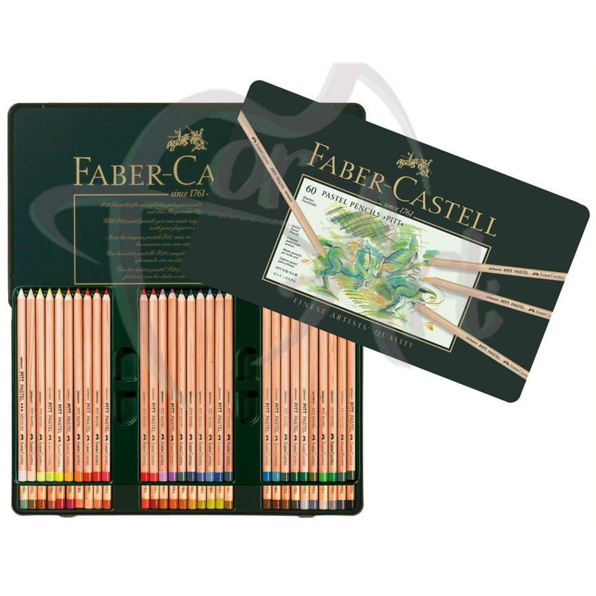 Карандаши профессиональные пастельные Faber-Castell PITT 60  цветов  в металлической коробке