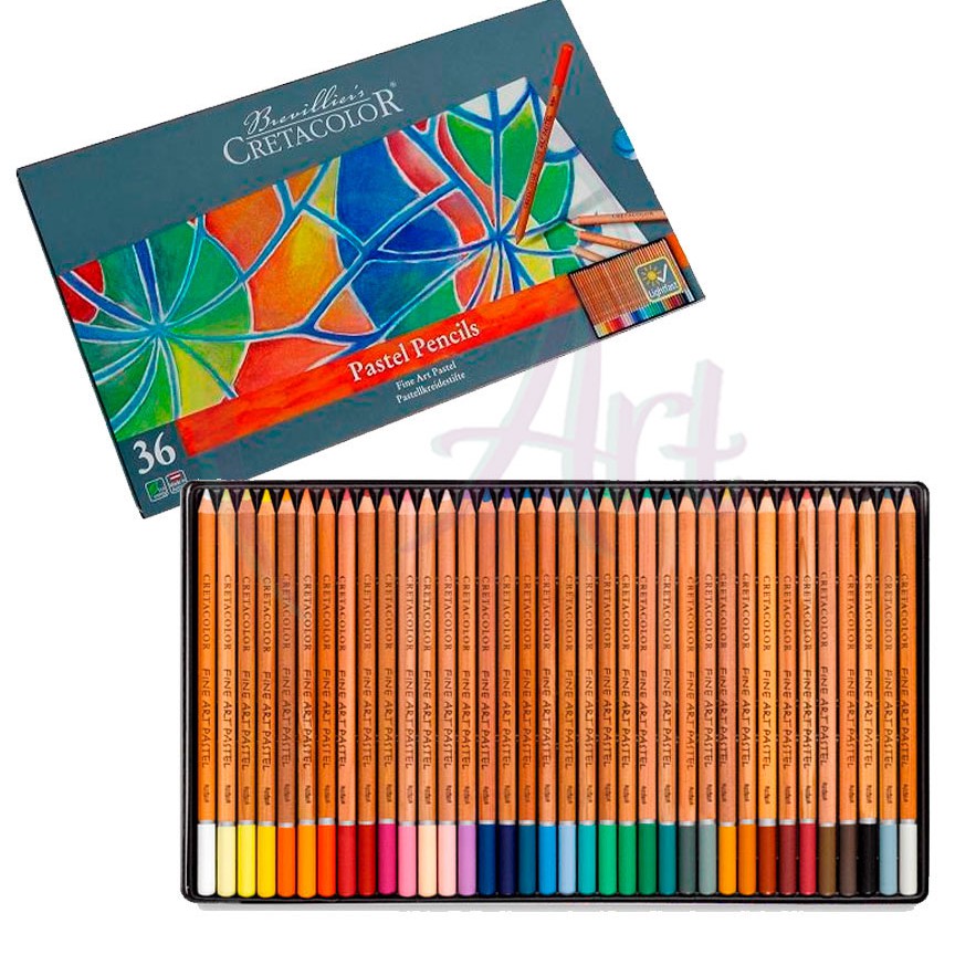 Набор профессиональных пастельных карандашей Cretacolor Fine Art Pastel 36 цветов в металлической коробке