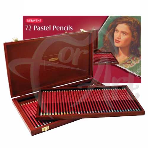 Набор пастельных карандашей Derwent Pastel Pencil 72 цвета в деревянной коробке