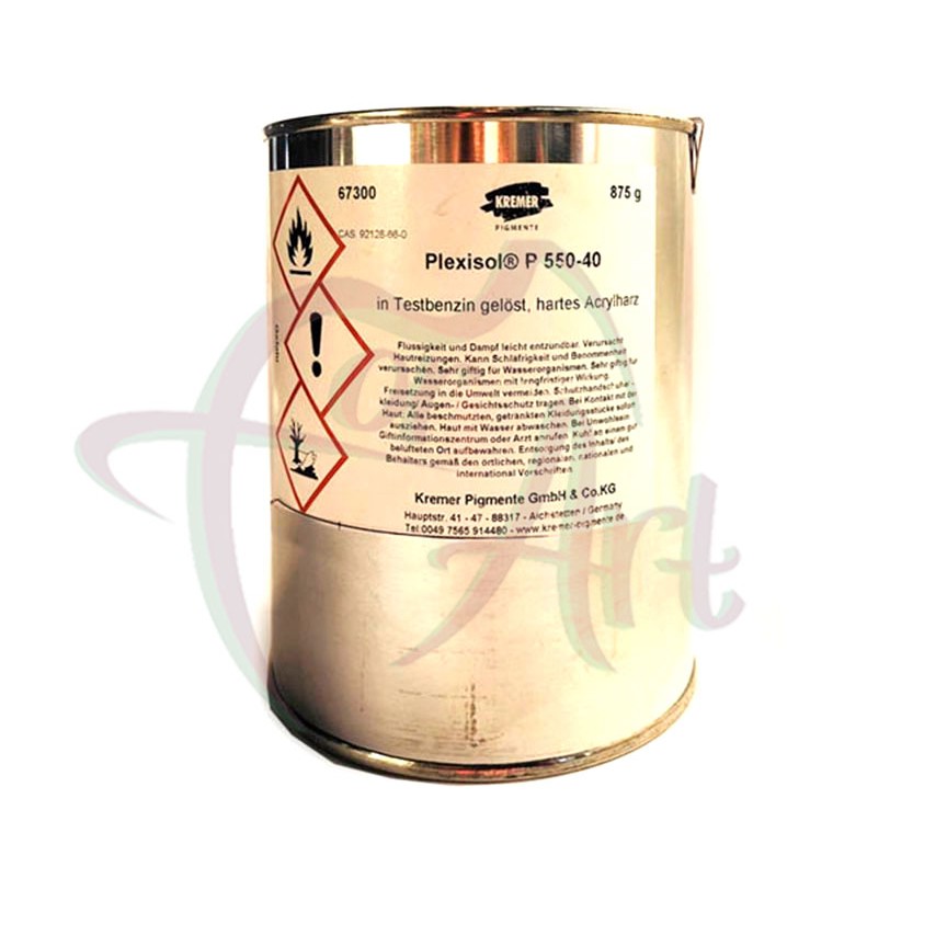 Акриловая смола Kremer Plexisol P-550-40/40% раствор в уайт-спирите, 875гр