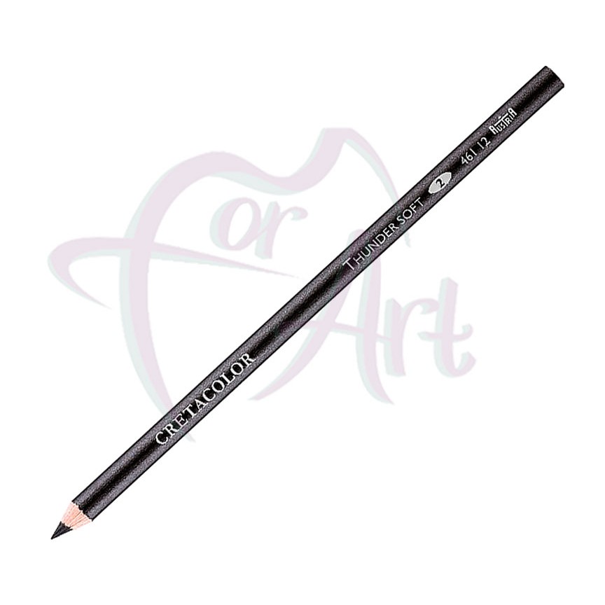 Карандаш художественный Гром, чёрный мягкий масляный карандаш для затемнения