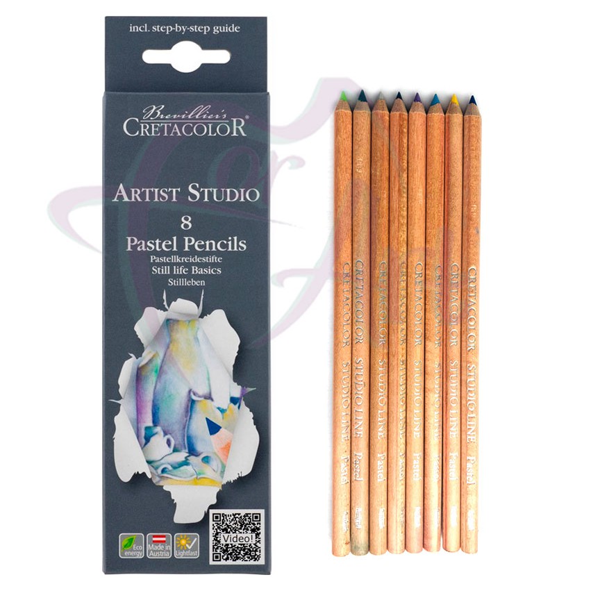 Набор пастельных карандашей Cretacolor для рисования натюрмортов, 8шт. в картонной коробке