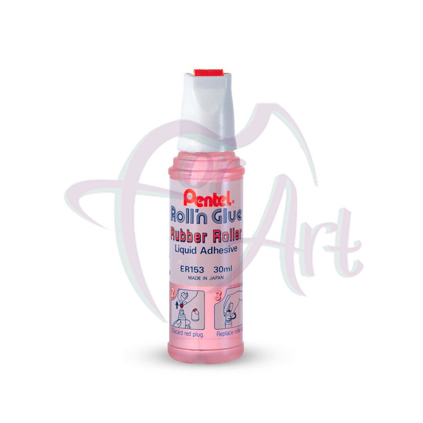 Клей роликовый Pentel RollN Glue розовый корпус/30 мл
