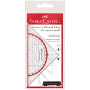 Треугольник 45° Faber-Castell прозрачный, 14см