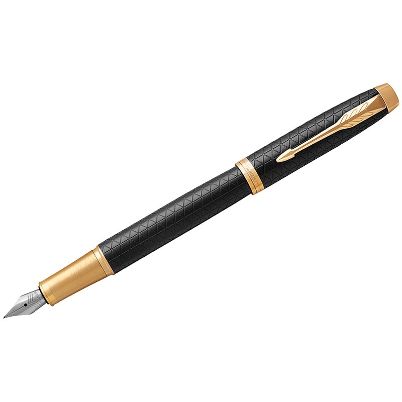 Ручка перьевая Parker IM Premium Black/Gold GT синяя, 0,8мм, подарочная упаковка