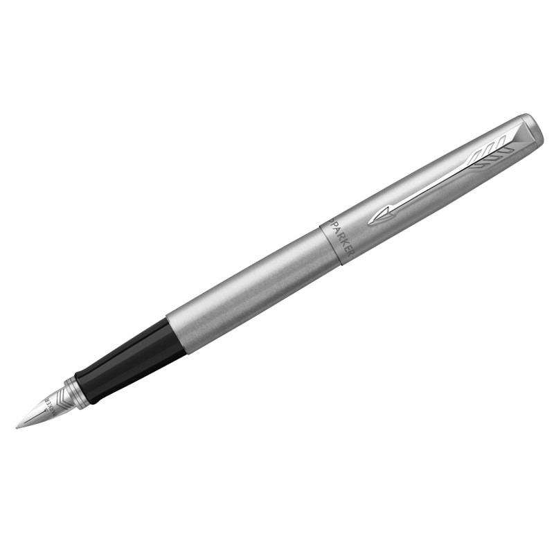 Ручка перьевая Parker Jotter Stainless Steel CT синяя, 1,0мм, подарочная упаковка