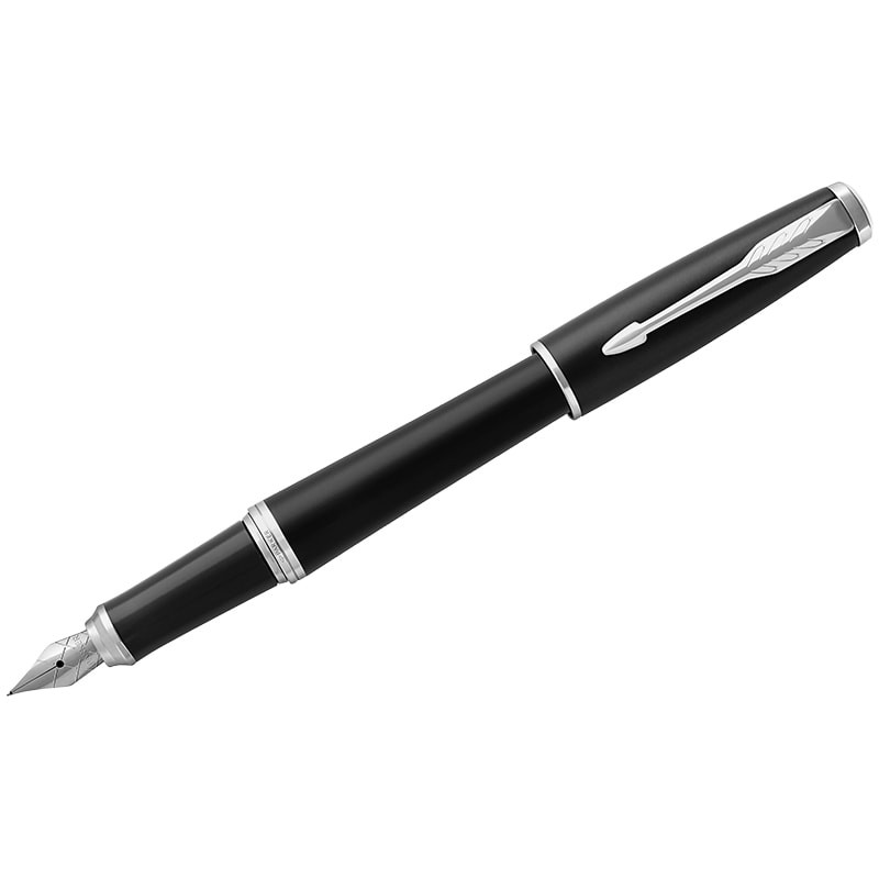 Ручка перьевая Parker Urban Muted Black CT 0,8мм, подарочная упаковка