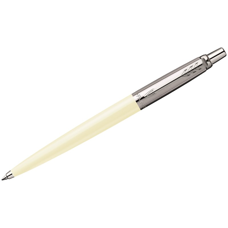 Ручка шариковая Parker Jotter White Chrome синяя, 1,0мм, кнопочная, подарочная упаковка