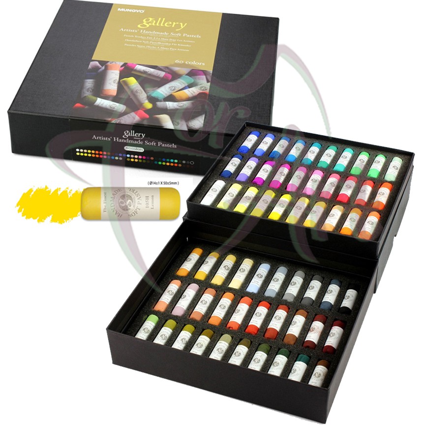 Набор мягкой пастели ручной работы MUNGYO Gallery-60 цветов в картонной коробке