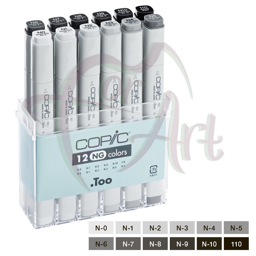 Набор маркеров Copic Neutral Grey 12шт