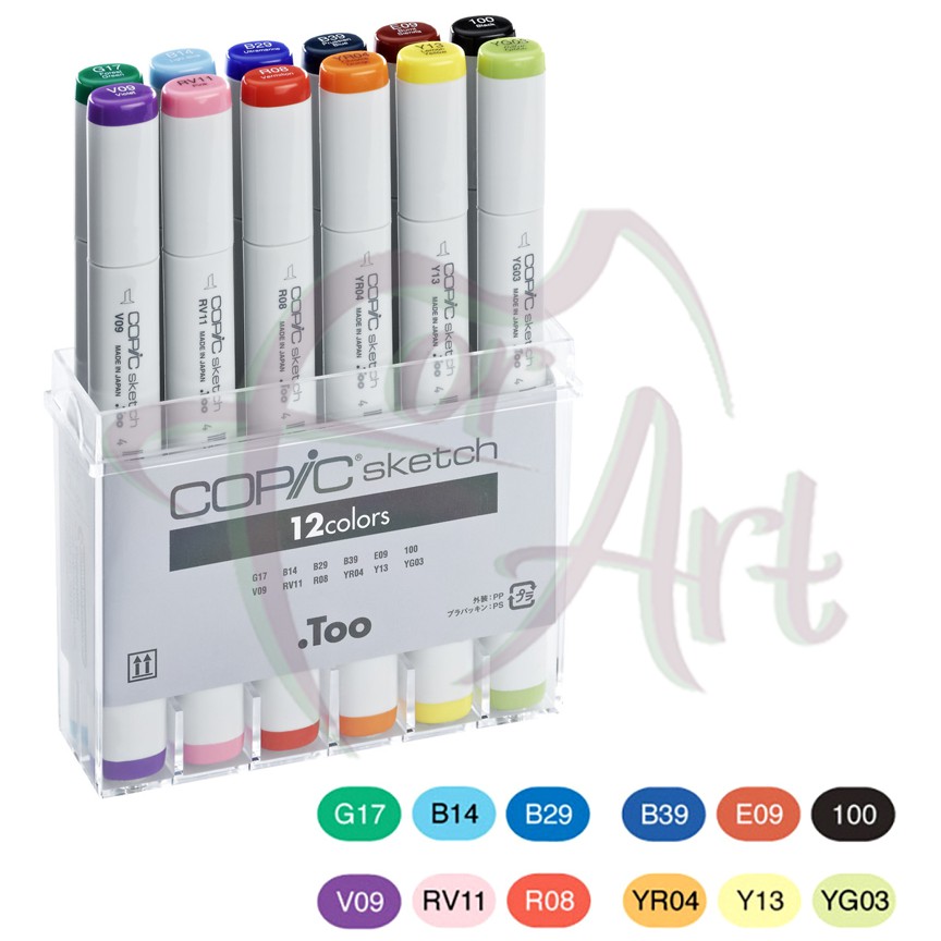 Набор маркеров Copic Sketch Basic colors 12шт