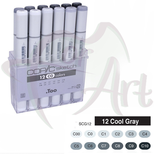 Набор маркеров Copic Sketch Cool Grey 12шт