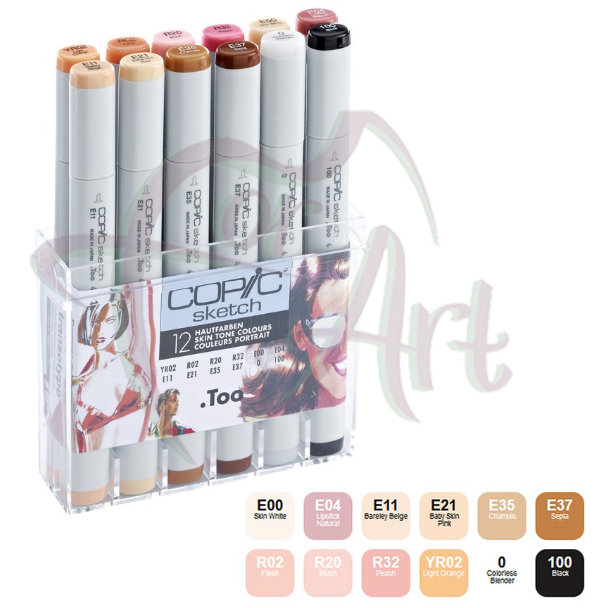 Набор маркеров Copic Sketch Skin tone 12шт