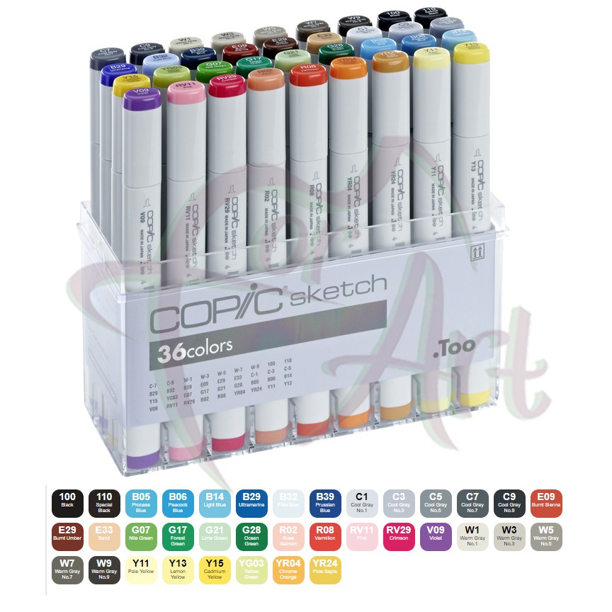 Набор маркеров Copic Sketch Basic colors 36шт